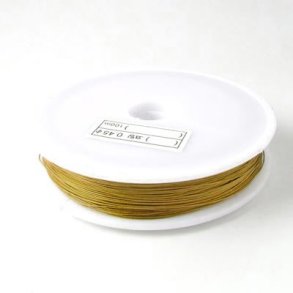 Tigertail, Wire Draht, dark golden, 0,45 mm, 50 m