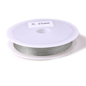 0.38mm X 10m Steel Beading Wire Tiger Tail Choice of Colours Thin