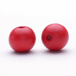 Holzperlen, gemischte Farben, rund, 20x18 mm, 10 Stk.