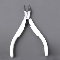 Bei&szlig;zange, Profi-Qualit&auml;t, mit Wolframcarbid-Klingen, wei&szlig; 11x6 cm, 1 Stk.