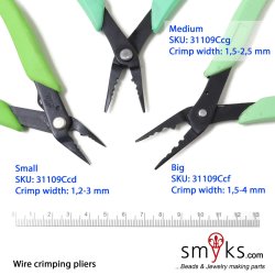 Wireklemmetang, lysgr�n, mellemst�rrelse, til 1,2-2 mm wireklemmer, 1 stk