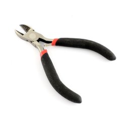 Basic 3-piece pliers set for jewelry making, black, chainnose plier,  Cutting plier, round nose plier
