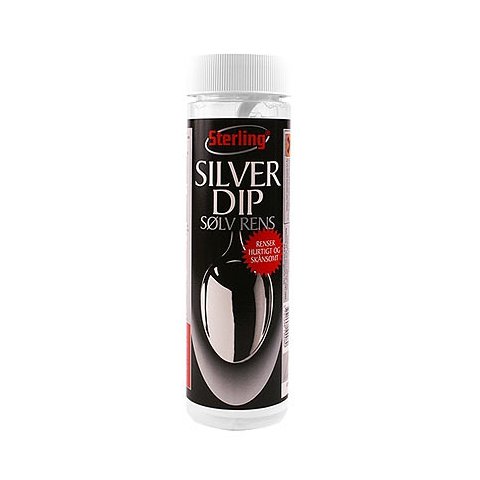 Rensevæske til silverdip, 600 ml. 1 plastflaske med indv. kurv