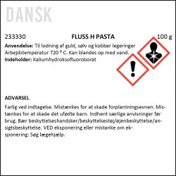 Fluss H. Degussa, pasta for soldering of silver, gold and copper, 100 g