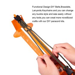 Knpfbrett aus Edelstahl, z.B. geeignet fr Makramee mit Paracord, 39x10x6 cm, 1 Stk