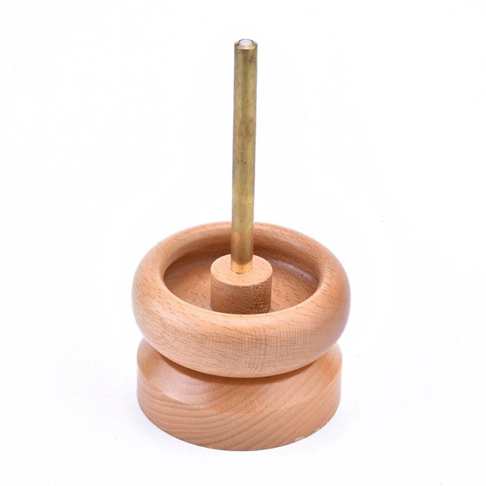 Bead Spinner, device for speedy loadig of seed beads, wood, 10x15 cm, 1 pc