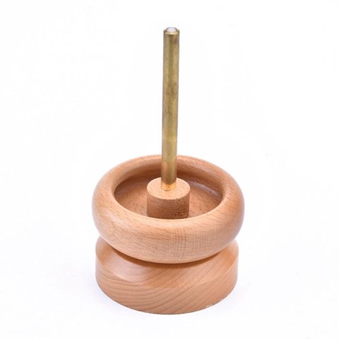 Bead Spinner, apparat til hurtig trådning af seed bead perler, træ, 10x15 cm, 1 stk