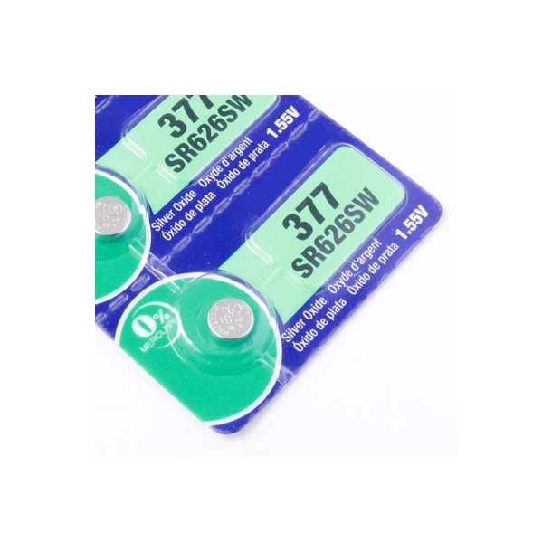 Batteri til Smyks ure, Tianqiu 377, SR626SW, mler 7x2,5 mm, 1 stk.