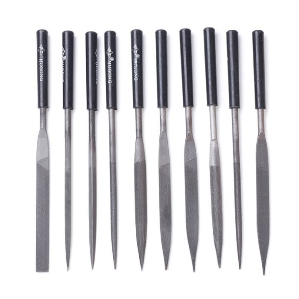 10 steel diamond files. For slightly coarser jewellery making and crafts etc.