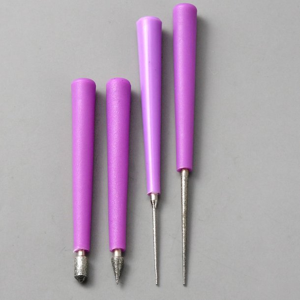 Lochfeilenset, Perlenfeilen, 4 Spezialfeilen f�r Perlen und Schmuck