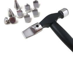 Hammer fr Silberschmiedearbeiten, Stahl, 11 Kpfe, 230x70x14 mm, 1 Stck
