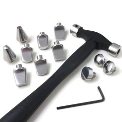 Hammer fr Silberschmiedearbeiten, Stahl, 11 Kpfe, 230x70x14 mm, 1 Stck