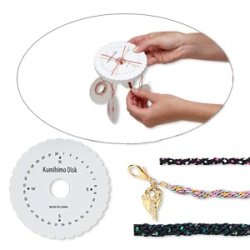 Kumihimo-Scheibe, klassisch rund 110 mm, f&uuml;r 32 F&auml;den, 1 Stk.