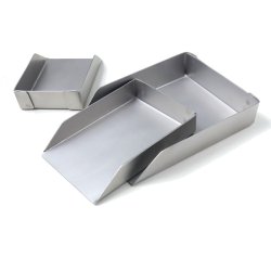 Perlschaufeln, 3er-Set, Aluminium, Mae 4,5-7x6,5-9 cm, 1 Set