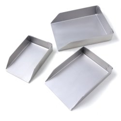 Perlschaufeln, 3er-Set, Aluminium, Mae 4,5-7x6,5-9 cm, 1 Set