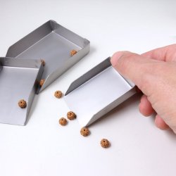 Perlschaufeln, 3er-Set, Aluminium, Mae 4,5-7x6,5-9 cm, 1 Set