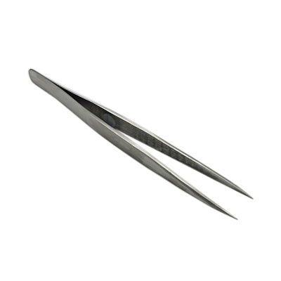 Pinzette, spitz, Edelstahl, ohne Rillen, Länge 13,5 cm, 1 Stk.