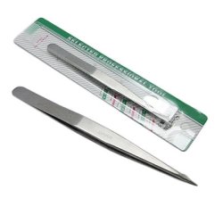 Pinzette, spitz, Edelstahl, ohne Rillen, L&auml;nge 13,5 cm, 1 Stk.