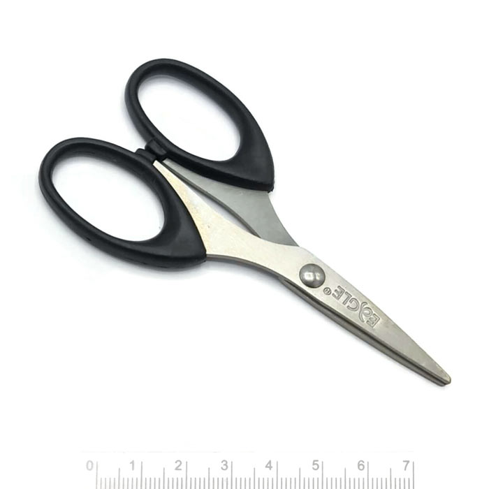 Standard Schere, kurz und scharf, schwarz, für Schmuck und Hobby, 11,5 cm, 1 Stk.