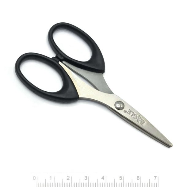Standard Schere, kurz und scharf, schwarz, f&uuml;r Schmuck und Hobby, 11,5 cm, 1 Stk.
