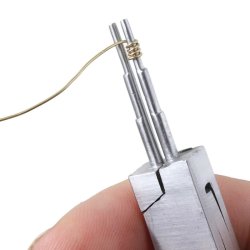 Rundzange mit 3 Stufen, Kleine Stufen, Kohlenstoffstahl, roter Griff, solide Qualitt, 1 Stck