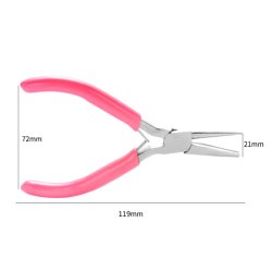 Drahtbiegezange f&uuml;r die Schmuckherstellung, rosa Griff, 12x7 cm, 1 St&uuml;ck