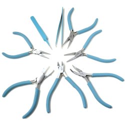 Schmuckwerkzeugset, Spitzenqualitt, 6 Zangen, 2 Pinzetten mit schicker Tasche.