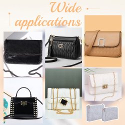 Tascheneinsatz, Filz mit goldenen Messingbeschl&auml;gen, schwarz, 16,5x13x5 cm, 1 Stck