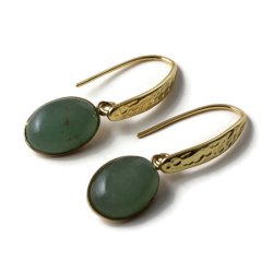 Rahmen/ mit 1 &Ouml;se, oval, Stahl vergoldet, Innendurchmesser 10x14 mm, 4 St&uuml;ck