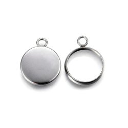 Rahmen/Fassung mit 1 &Ouml;se, rund, Stahl, Innendurchmesser 12 mm, 4 St&uuml;ck