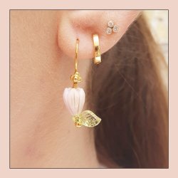 Acryl, Blatt, hellgrn, 9,7x5,5mm, 10 Stck.