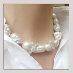 Swasserperle, ganzer Strang, Tropfen, naturwei, A-grade, ca. 22x14 mm, 16-18 Stk