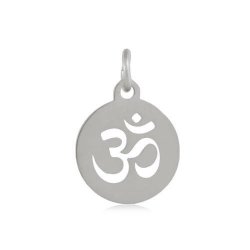 "Ohm"-Charm, Stahl, Platte Breite 12 mm, 1 Stk.