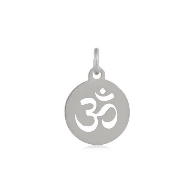 "Ohm"-charm, stainless steel, 12 mm, 1pc.