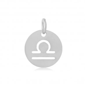 Charm, Sternzeichen, Waage, Stahl, 12 mm, 1 Stk.