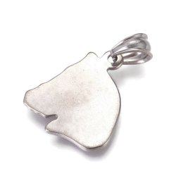 Anh&auml;nger, Pferd, Edelstahl, 21,5x19x2 mm, 1 Stk.