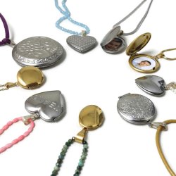 Anh&auml;nger, Stahl, ovales Medaillon, 30x24 mm, 1 St&uuml;ck